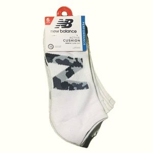 NWT New Balance Active Cushion Men's Low Cut Socks 6 pairs